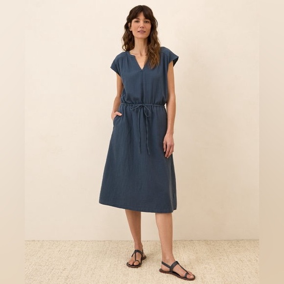 Pact Dress Navy Blue Drawstring Waist Mini Sleeveless XXL Dress - Picture 10 of 10